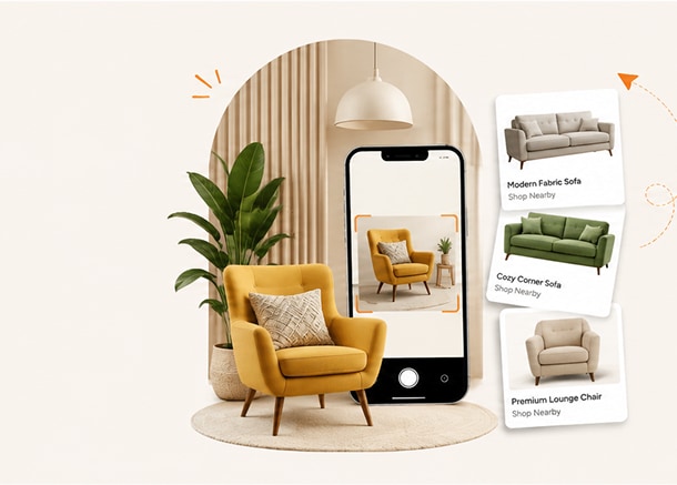 Search furniture by image on FurnishBazar