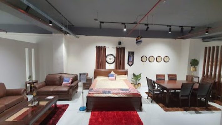 bed, dining table, sofa